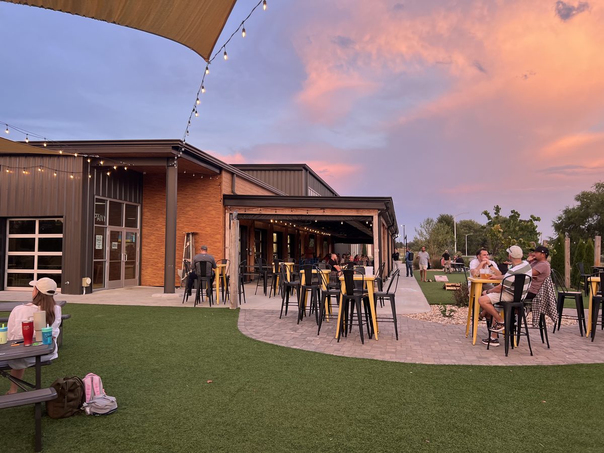 4 By 4 Brewing Company venue at sunset, host of the 2025 mixer